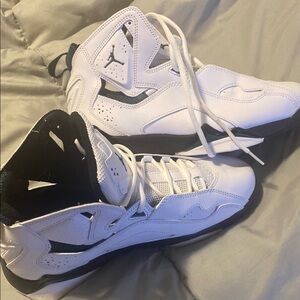 White, dark green, and Black Athletic Shoes